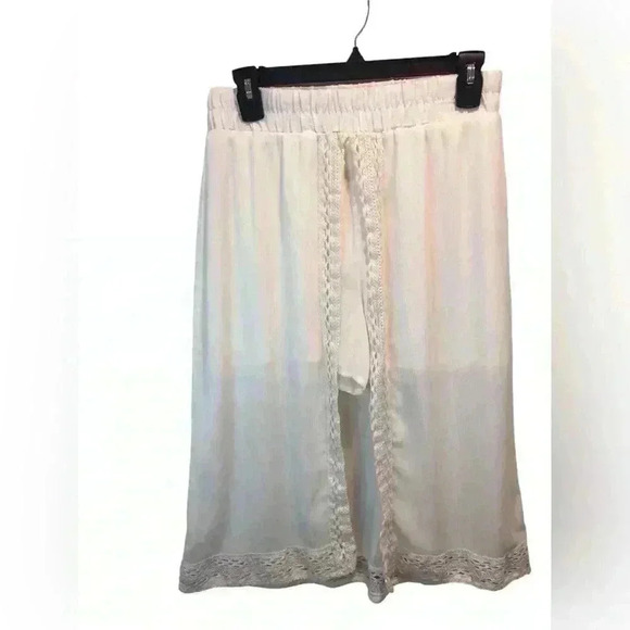 No Boundaries Juniors Large 11/13 Ivory Skirt With Built In Shorts Gauze - Picture 1 of 6